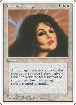 Reverse Damage card from Fourth Edition