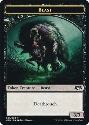 Beast Token card from Mythic Edition: War of the Spark