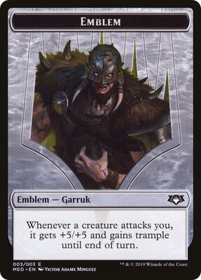 Emblem - Garruk, Apex Predator card from Mythic Edition: War of the Spark