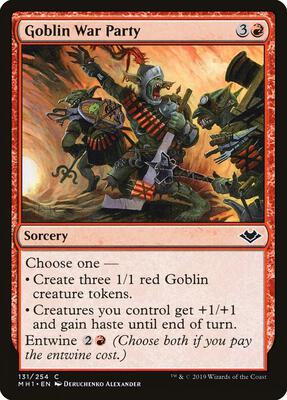 Goblin War Party card from Modern Horizons