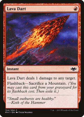 Lava Dart card from Modern Horizons