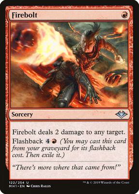 Firebolt card from Modern Horizons