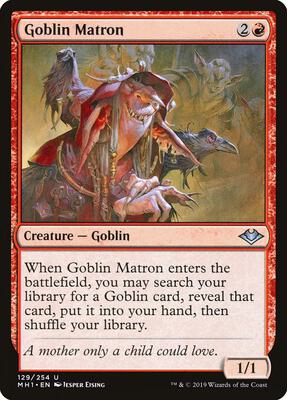 Goblin Matron card from Modern Horizons