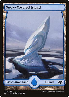 Snow-Covered Island card from Modern Horizons