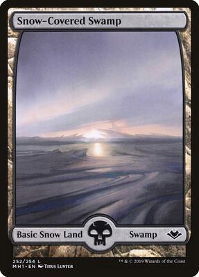 Snow-Covered Swamp card from Modern Horizons