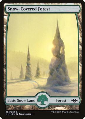 Snow-Covered Forest card from Modern Horizons