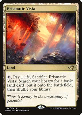 Prismatic Vista card from Modern Horizons