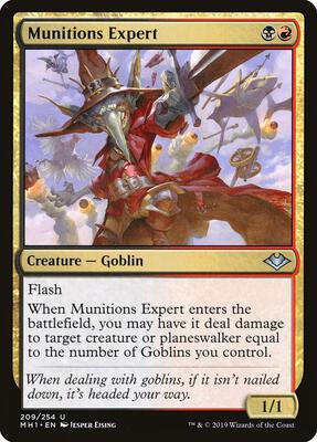 Munitions Expert card from Modern Horizons