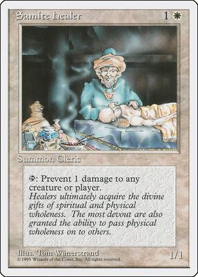 Samite Healer card from Fourth Edition