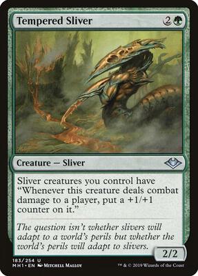 Tempered Sliver card from Modern Horizons