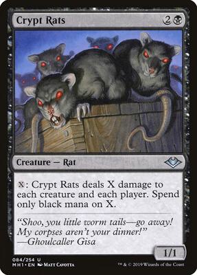 Crypt Rats card from Modern Horizons