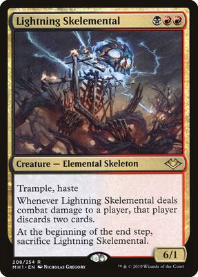Lightning Skelemental card from Modern Horizons