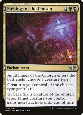 Etchings of the Chosen card from Modern Horizons