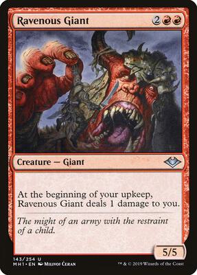 Ravenous Giant card from Modern Horizons