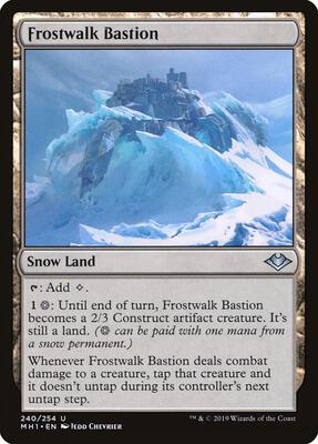 Frostwalk Bastion card from Modern Horizons
