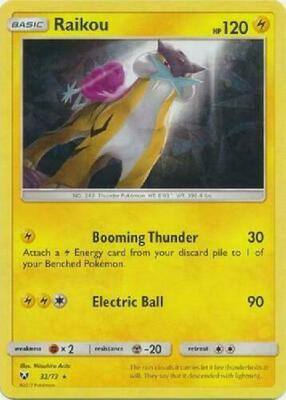 Raikou - 32/73 (Let's Play, Pikachu!) (Cracked Ice Holo) card from Deck Exclusives
