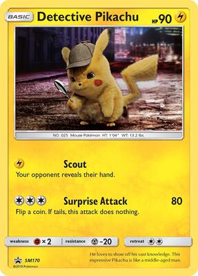 Detective Pikachu - SM170 card from SM Promos