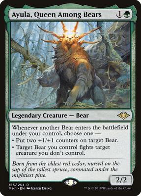 Ayula, Queen Among Bears card from Modern Horizons