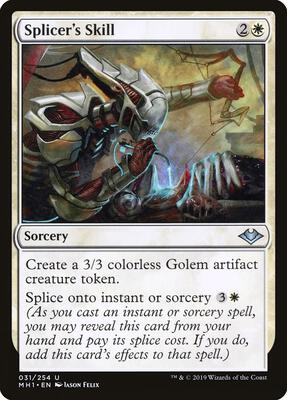 Splicer's Skill card from Modern Horizons