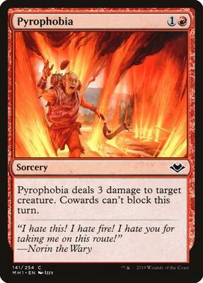Pyrophobia card from Modern Horizons