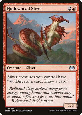Hollowhead Sliver card from Modern Horizons