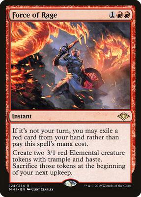 Force of Rage card from Modern Horizons