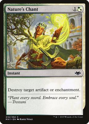 Nature's Chant card from Modern Horizons
