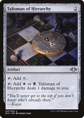 Talisman of Hierarchy card from Modern Horizons