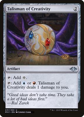 Talisman of Creativity card from Modern Horizons