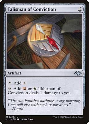 Talisman of Conviction card from Modern Horizons