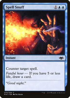 Spell Snuff card from Modern Horizons