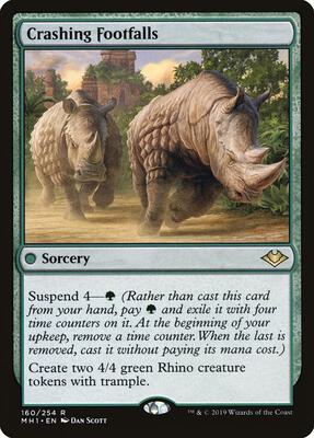 Crashing Footfalls card from Modern Horizons