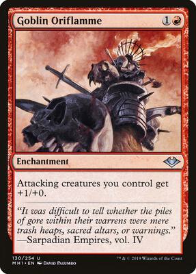 Goblin Oriflamme card from Modern Horizons