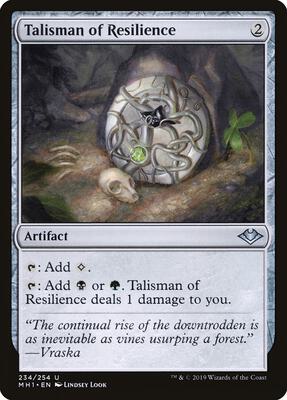 Talisman of Resilience card from Modern Horizons