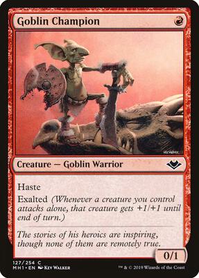 Goblin Champion card from Modern Horizons