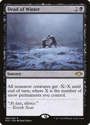 Dead of Winter card from Modern Horizons