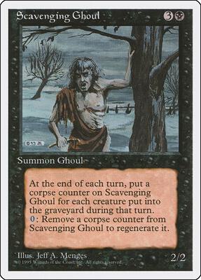 Scavenging Ghoul card from Fourth Edition