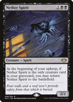 Nether Spirit card from Modern Horizons
