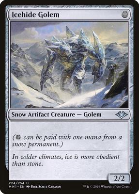 Icehide Golem card from Modern Horizons
