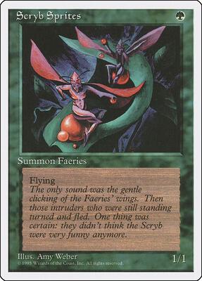 Scryb Sprites card from Fourth Edition