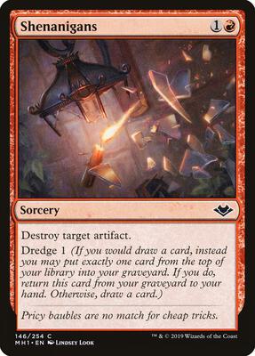 Shenanigans card from Modern Horizons