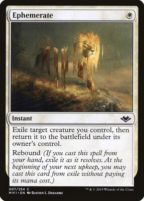 Ephemerate card from Modern Horizons