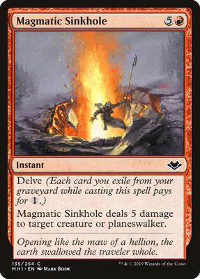 Magmatic Sinkhole card from Modern Horizons