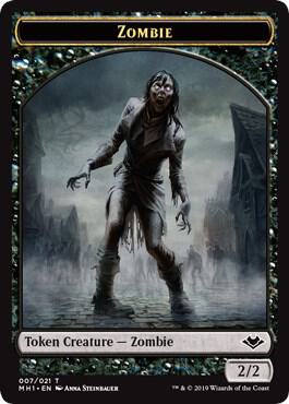 Zombie Token card from Modern Horizons
