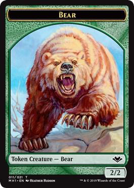 Bear Token card from Modern Horizons