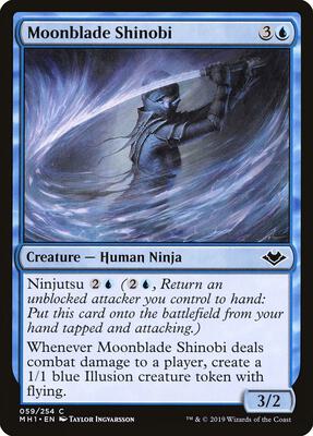 Moonblade Shinobi card from Modern Horizons