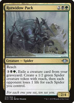 Rotwidow Pack card from Modern Horizons