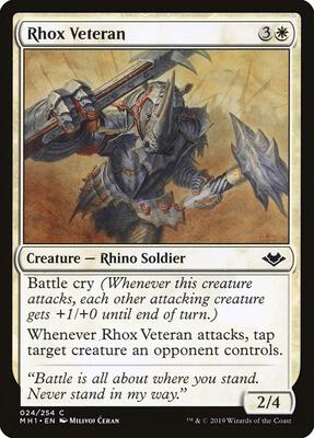 Rhox Veteran card from Modern Horizons