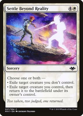 Settle Beyond Reality card from Modern Horizons