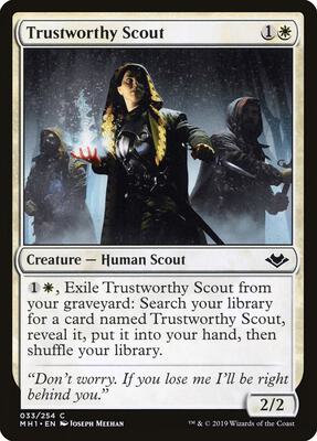 Trustworthy Scout card from Modern Horizons